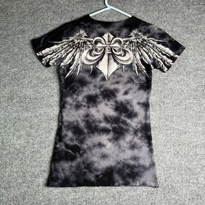 Affliction Live Fast T-shirt‎ Women's L Grunge Y2K Vintage Los Angeles